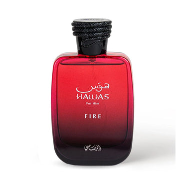 Hawas Fire Eau de Parfum Spray 100ml (3.4 oz) by Rasasi | Masculine, Fresh and Aquatic